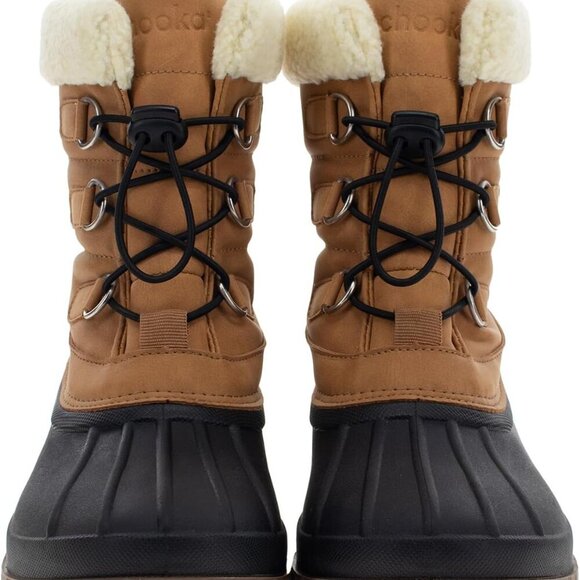 Womens Waterproof Insulated Plush Lined Mid Calf Snow Boots Winter Cold Weather - Picture 2 of 7